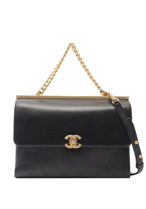 CHANEL Pre-Owned 2019 Medium Lambskin Stitched Coco Luxe Flap Bag shoulder bag - Black