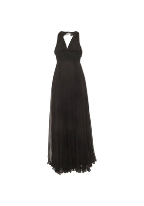Versace Pre-Owned halterneck maxi dress - Black