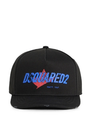 DSQUARED2 logo-embroidered baseball cap - Black