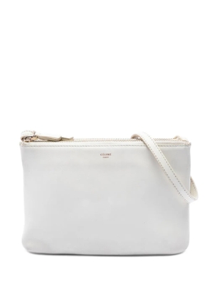 Celine Pre-Owned 2012 Small Lambskin Trio crossbody bag - White