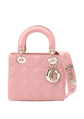Christian Dior Pre-Owned 2010-2026 Small Lambskin Cannage My ABCDior Lady Dior satchel - Pink