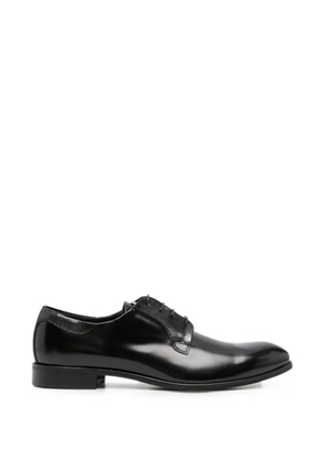 Carlo Pignatelli textured-panel lace-up derby shoes - Black