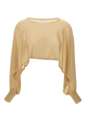 Kangra cropped knitted top - Gold