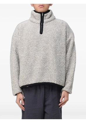Bonsai bouclé zip-fastening sweater - Grey