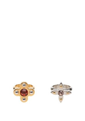 Louis Vuitton Pre-Owned 2012 Brass Love Letters Timeless Ring Set costume ring - Gold