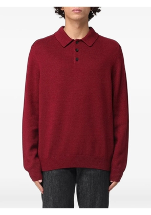 Emporio Armani long-sleeve polo shirt - Red