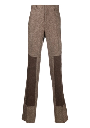 Moschino tailored-cut panelled trousers - Brown