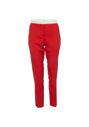 Burberry Pre-Owned Hanover straight-cut trousers - Red