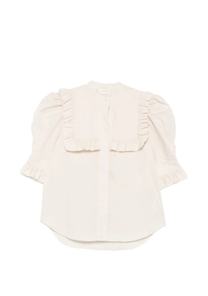 By Malene Birger Oia ruffled puff-sleeve shirt - Neutrals