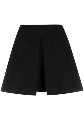 Moschino pleat-detail short shorts - Black