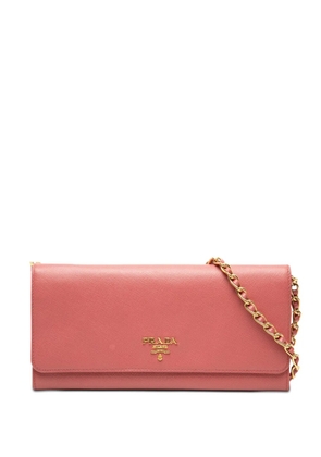 Prada Pre-Owned 2010-2026 Saffiano Wallet On Chain crossbody bag - Pink
