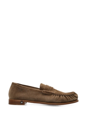 Max Mara Sponda suede loafers - Brown