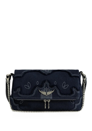 Zadig&Voltaire Rock denim clutch - Blue