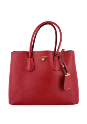 Prada Pre-Owned Cuir Double Saffiano Leather Medium tote bag - Red
