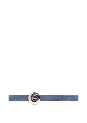 Tory Burch reversible logo-plaque belt - Blue