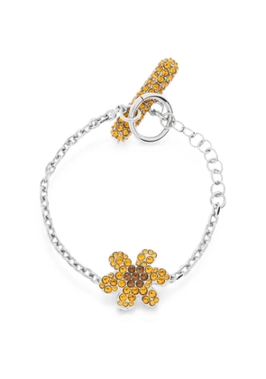 Marni rhinestone daisy bracelet - Silver