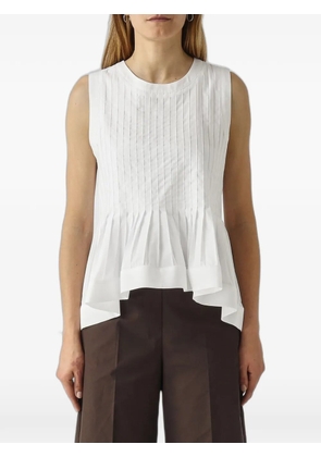 MeimeiJ pleated peplum top - White