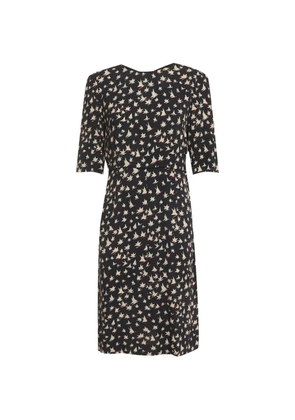 Marni Pre-Owned abstract-print midi dress - Blue