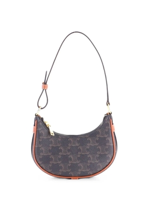 Celine Pre-Owned Ava Bag Triomphe Coated Canvas Mini shoulder bag - Brown