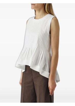 MeimeiJ pleated peplum top - White