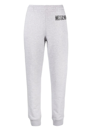 Moschino logo-print track trousers - Grey