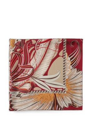 Ferragamo Giada floral-print scarf - Red