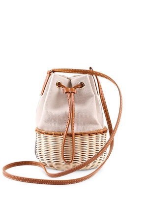 Rodo Adria Wicker bucket bag - Brown