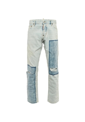 DSQUARED2 patch-detail distressed jeans - Blue