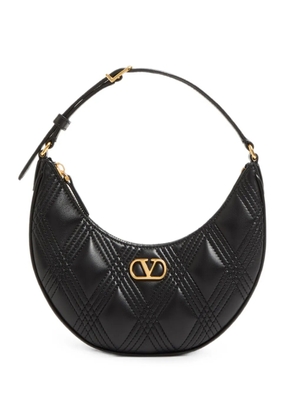Valentino Garavani mini Quiltie 67 leather shoulder bag - Black