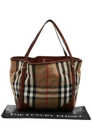 Burberry Pre-Owned Canterbury House Check tote bag - Neutrals