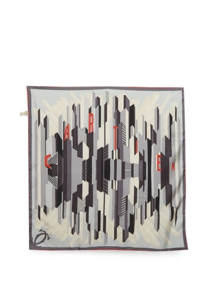 Cartier skyline-print square scarf - Neutrals