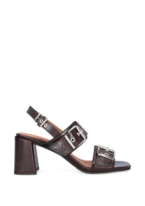 BILLI BI buckle-detail slingback sandals - Brown