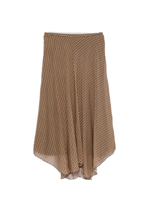 SIR. Cooper geometric-pattern maxi skirt - Brown