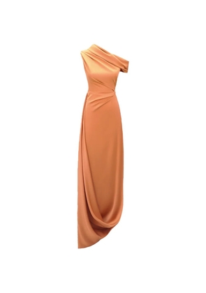 Gemy Maalouf asymmetrical draped dress - Orange