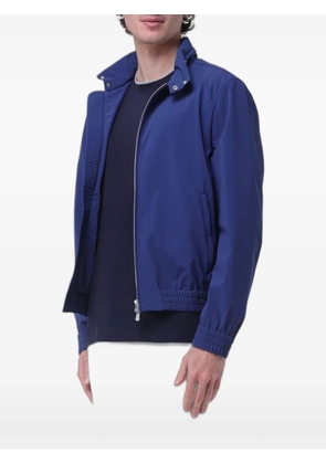 Brunello Cucinelli hooded zip-up jacket - Blue