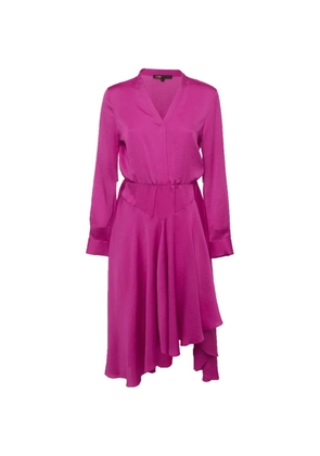Maje Rushia asymmetric midi dress - Pink