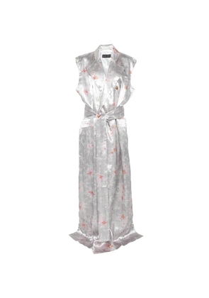 Barbara Bologna floral pattern coat - Grey