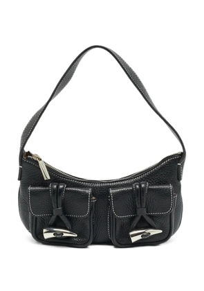 Burberry Pre-Owned double-pocket leather shoulder bag - Black