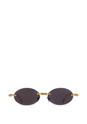 Kuboraum H62 oval-frame sunglasses - Gold