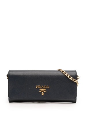 Prada Pre-Owned 2013-2026 Saffiano Lux Wallet On Chain crossbody bag - Blue