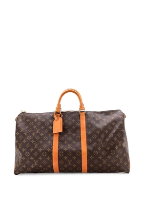 Louis Vuitton Pre-Owned Keepall Bag Monogram Canvas 55 travel bag - Brown