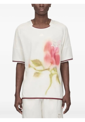 adidas x Wales Bonner floral-print T-shirt - Neutrals