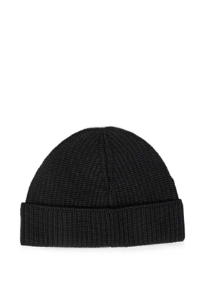 C.P. Company ribbed-knit wool beanie hat - Black