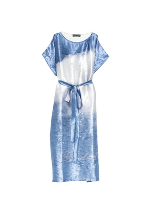 Barbara Bologna scoop-neck belted midi dress - Blue