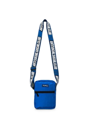 Anti Social Social Club logo-print messenger bag - Blue