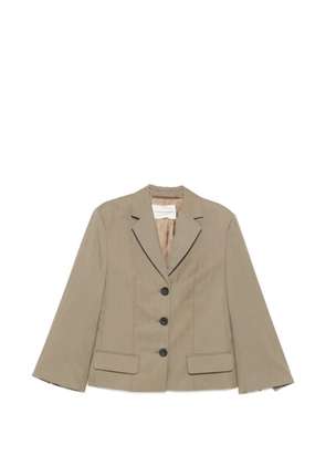 By Malene Birger Kaias herringbone single-breasted coat - Green