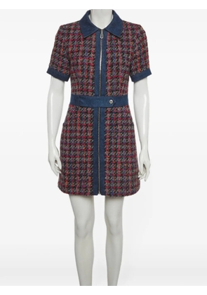 SANDRO check midi dress - Black