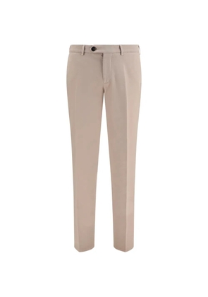 Brunello Cucinelli garment-dyed cotton trousers - Neutrals