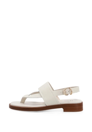 FRAU leather slingback thong sandals - White