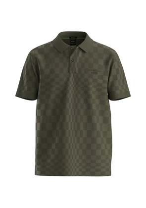 BOSS x Porsche check-pattern polo shirt - Green